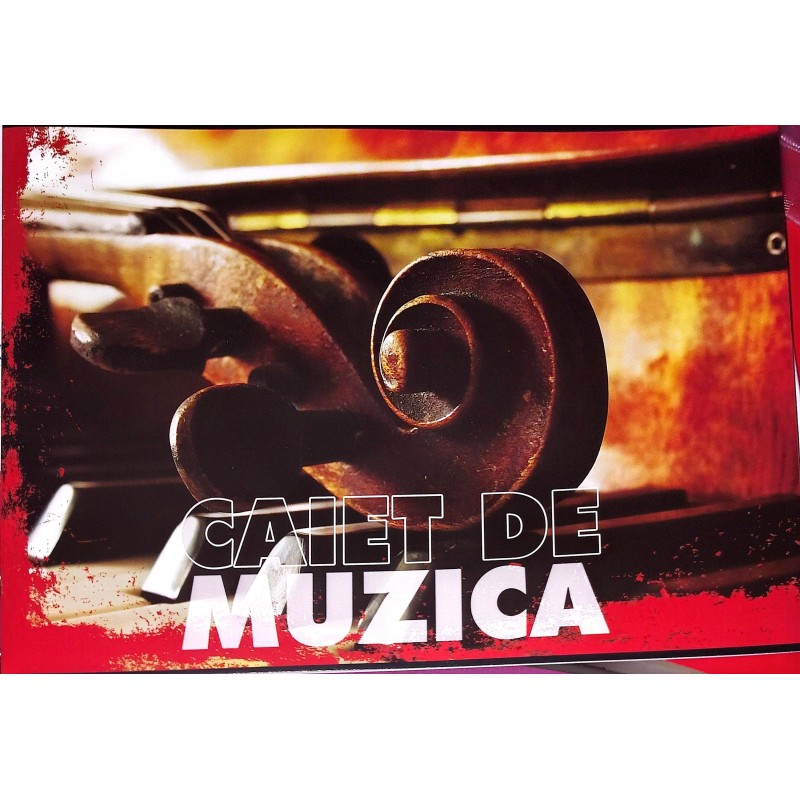 Caiet Muzică 24 file, copertă color tematică, Paperland, format A5