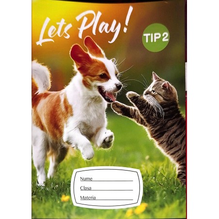 Caiet A5 Tip II Paperland, 24 file, copertă colorată pentru școlari