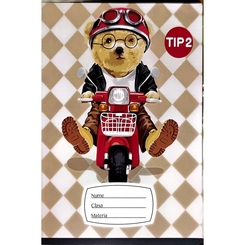 Caiet A5 Tip II Paperland, 24 file, copertă colorată pentru școlari