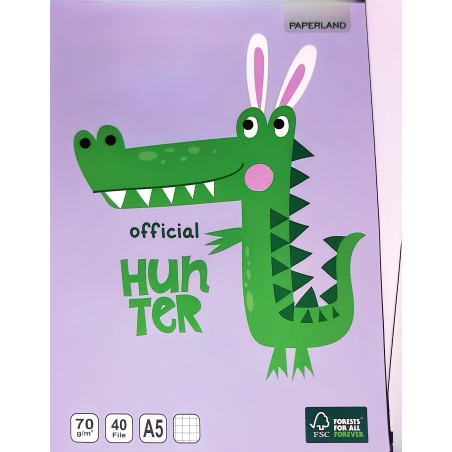 Caiet A5 matematică, 40 file, pătrățele, Paperland, copertă color diverse modele