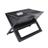Gratar portabil, BigBuy, Fier, 45x30x35cm, Pliabil, Negru